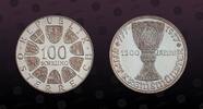 AUSTRIA, KM# 2934 , Silver, 100 Schilling , 1977, Proof, 1200th Anniversary - Kremsmunster Monastery. Coin in excellent conditi