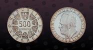 AUSTRIA 500 Schilling AUSTRIA, KM# 2952 , Silver, 500 Schilling , 1981, Proof, 100th Anniversary - Birth of Anton Wildgans, writer. Coin housed in Ori -