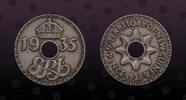 NEW GUINEA 6 Pence NEW GUINEA , KM# 4 , Copper-Nickel, 6 Pence , 1935, Mint Strike, Nice Copper-Nickel coin! -