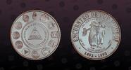 NICARAGUA 5 Cordobas NICARAGUA, KM# 96 , Silver, 5 Cordobas, 1997, Proof, Ibero-American Series - Two Folk dancers. Coin in excellent condition! -