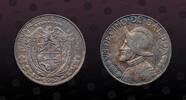 1/10 Balboa 1962 PANAMA PANAMA, KM# 10.2 , Silver, 1/10 Balboa, 1962, Mint Strike, Balboa bust. Low relief. Nice silver coin! 