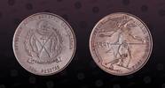 500 Pesetas 1991 SAHARAWI ARAB DEMOCRATIC REPUBLIC SAHARAWI ARAB DEMOCRATIC REPUBLIC , KM# 4 , Silver, 500 Pesetas, 1991, Mint Strike, Olympics -...