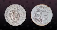 SEYCHELLES 100 Rupees SEYCHELLES, KM# 40 , Silver, 100 Rupees, 1978, Proof, Conservation - White-tailed Tropic bird. Coin in excellent condition! -