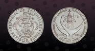SEYCHELLES 100 Rupees SEYCHELLES, KM# 55 , Silver, 100 Rupees, 1986, Proof, 10th Anniversary of Independence. Very rare silver proof coin! Hard to ge -