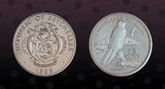SEYCHELLES 25 Rupees SEYCHELLES, KM# 78 , Silver, 25 Rupees, 1995, Proof, Endangered Wildlife - Kestrel. Coin in excellent condition! -
