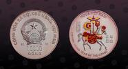 VIETNAM 10000 Dong VIETNAM, KM# 62 , Silver, 10000 Dong, 2001, Proof, Year of the Horse. Colored. Scarce silver proof coin in excellent condition! -