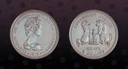 SOLOMON ISLANDS , KM# 8 , Silver, 5 Dollars, 1978, Proof, Coronation Jubilee. Coin in excellent condition!