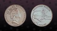 SOLOMON ISLANDS , KM# 51 , Silver, 10 Dollars, 1992, Proof, Endangered Wildlife - Saltwater crocodile. Coin in excellent conditi