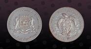 SOMALIA, KM P3 , Silver, 25 Shillings, 1984, Proof, F.A.O. World Fisheries Conference. Silver Piefort. Scarce. 500 pieces minted