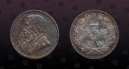 3 Pence 1893 SOUTH AFRICA SOUTH AFRICA , KM# 3 , Silver, 3 Pence, 1893, Mint Strike, President Krueger - bust left. Scarce silver coin! 
