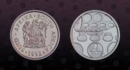 SOUTH AFRICA , KM# 145 , Silver, 2 Rand, 1992, Proof, Coin Minting. Coin in excellent condition!