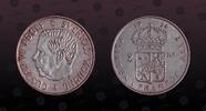 SWEDEN, KM# 827 , Silver, 2 Kronor, 1954, Mint Strike, King Gustaf VI Adolf - bust left. Coin in excellent condition!
