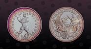 SWITZERLAND, KM# S26 , Silver, 50 Francs, 1986, Proof, Appenzell Festival. Coin in excellent condition!