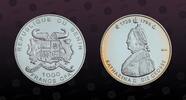 BENIN 1000 Francs BENIN, Unlisted, Silver, 1000 Francs , 2004, Proof, Katharina II Die Grosse. Coin in excellent condition! -
