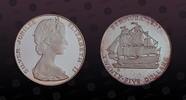 BERMUDA 25 Dollars BERMUDA, KM# 25 , Silver, 25 Dollars, 1977, Proof, Queen's Silver Jubilee. Nice coin! -