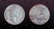 BERMUDA 5 Dollars BERMUDA, KM# 54 , Silver, 5 Dollars, 1987, Proof, Sea Venture wreck. Coin in excellent condition! -