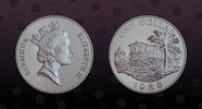 BERMUDA 1 Dollar BERMUDA, KM# 55a , Silver, 1 Dollar, 1988, Proof, Railroad. Coin in excellent condition! -