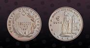 TURKEY 1500000 Lira TURKEY, KM# 1100 , Silver, 1500000 Lira, 1997, Proof, Myra'li Aziz Noel Baba & Euro. Coin in excellent condition! -