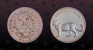 TURKEY 20 New Lira TURKEY, KM# 1181 , Silver, 20 New Lira, 2005, Proof, Anatolian Leopard - Anadolu Parsi. Coin in excellent condition! -