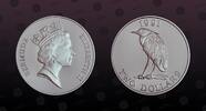 BERMUDA 2 Dollars BERMUDA, KM# 68 , Silver, 2 Dollars, 1991, Proof, Yellow-crowned night heron. Coin housed in Original Mint capsule! Coin in exce -