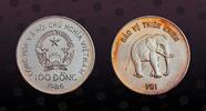 VIETNAM 100 Dong 1986 VIETNAM, KM# 21 , Silver, 100 Dong, 1986, Mint Str... 103,00 EUR  zzgl. 9,00 EUR Versand