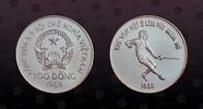VIETNAM 100 Dong 1986 VIETNAM, KM# 24 , Silver, 100 Dong, 1986, Mint Str... 52,00 EUR  zzgl. 9,00 EUR Versand