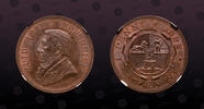 1 Penny 1892 SOUTH AFRICA SOUTH AFRICA KM# 2; Hern Z 1 Penny Bronze 1892 Mint Strike, NGC MS63 BN 