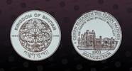 BHUTAN 300 Ngultrums BHUTAN , KM# 106 , Silver, 300 Ngultrums , 1995, Proof, Queen Elizabeth The Queen Mother. Coin in excellent condition! -