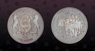 BOTSWANA 5 Pula BOTSWANA, KM P1 , Silver, 5 Pula , 1981, Proof, Subject: I.Y.D.P. Silver Piefort. Scarce. Double Thickness. 57 grams. Some ton -