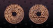 BRITISH WEST AFRICA 1 Penny BRITISH WEST AFRICA , KM# 33 , Bronze , 1 Penny, 1957KN, Mint Strike, Queen Elizabeth II. Nice coin! -
