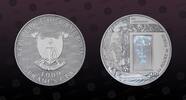 CAMEROON 1000 Francs CAMEROON, KM# 38 , Silver, 1000 Francs, 2010, Proof, Le Suaire de TURIN - with a hologram. Coin housed in Original Mint capsule -