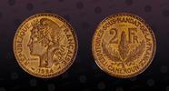 CAMEROON 2 Francs CAMEROON, KM# E3 , Aluminum-Bronze, 2 Francs, 1924, Specimen, Scarce Essai and nice coin! Few of them around! NGC grade these ty -
