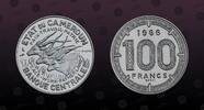 CAMEROON 100 Francs CAMEROON, KM E11 , Nickel, 100 Francs , 1966, Specimen, Scarce Essai and nice coin in excellent condition! NGC grade these types -