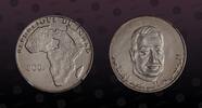 CHAD 200 Francs CHAD, KM# 6 , Silver, 200 Francs, 1970, Proof, 10th Anniversary of Independence - Egypt's President Nasser. Very rare and elusiv -