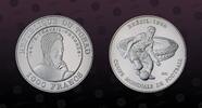 CHAD 1000 Francs CHAD, KM# 21 , Silver, 1000 Francs, 2001, Proof, FIFA - Brazil 1950. Coin in excellent condition! -