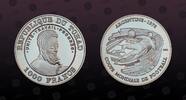 CHAD 1000 Francs CHAD, KM# 22 , Silver, 1000 Francs, 2002, Proof, FIFA - Argentina 1978. Coin in excellent condition! -