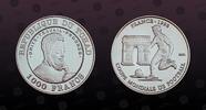CHAD 1000 Francs CHAD, KM# 23 , Silver, 1000 Francs, 2002, Proof, FIFA - France 1998. Coin in excellent condition! -