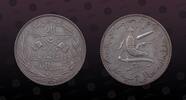 COMOROS, KM# 3 , Silver, 5 Francs, AH1308A-1890, Mint Strike, Ex. World Numismatic Auctions, Sale No. 1 (01.Dec.2007.), Lot 707
