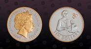 10 Dollars 2006 EAST CARIBBEAN STATES EAST CARIBBEAN STATES, Unlisted, Silver, 10 Dollars, 2006, Proof, Frist Radio Transmission. Gilt  80 . Coin...