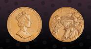 EAST CARIBBEAN STATES, KM# 51 , Copper-Nickel Gold Plated, 2 Dollars, 2002, Proof, Gold Plated Piefort! British Military Leaders