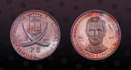 75 Pesetas 1970 EQUATORIAL GUINEA EQUATORIAL GUINEA , KM# 10.1 , Silver,  75 Pesetas, 1970, Proof, President Abraham Lincoln. Hallmark  1000  in ...