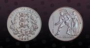 ESTONIA, KM# 31 , Silver, 100 Krooni , 1996, Proof, Olympics - Nike crowning Wrestler. Coin in excellent condition!