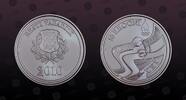 ESTONIA ESTONIA, KM# 53 , Silver, 10 Krooni, 2010, Proof, Vancouver Winter Olympics. Coin housed in Original Mint capsule! Coin in excel 10 Krooni 20