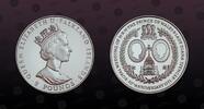 FALKLAND ISLANDS 2 Pounds FALKLAND ISLANDS , KM# 32 , Silver, 2 Pounds, 1991, Proof, Wedding of Prince Charles and Lady Diana. Coin in excellent condition -