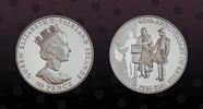 FALKLAND ISLANDS 50 Pence FALKLAND ISLANDS , KM# 34a , Silver, 50 Pence, 1992, Proof, 40th Anniversary of Reign. Coin in excellent condition! -