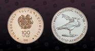 ARMENIA, KM# 78a , Silver, 100 Dram, 1998, Proof, Armenian Gull. Coin in excellent condition!