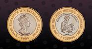 FALKLAND ISLANDS 2 Pounds FALKLAND ISLANDS , KM# 85 , Silver, 2 Pounds, 2000, Proof, Birth of Princess Elizabeth. Scarce silver proof coin in excellent co -