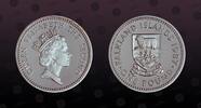FALKLAND ISLANDS 1 Pound FALKLAND ISLANDS , KM P1 , Silver, 1 Pound, 1987, Proof, Desire The Right. Silver Piefort. Double Thickness. Nice coin in excell -