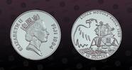 FIJI, KM# 70 , Silver, 10 Dollars, 1994, Proof, Lunar Module Eagle. Scarce type. Coin in excellent condition!