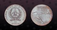 AFGHANISTAN 500 Afghanis AFGHANISTAN, KM# 1027 , Silver, 500 Afghanis , 1996, Proof, XVI World Cup Soccer - France 1998. Coin in excellent condition! -